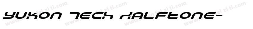 Yukon Tech Halftone字体转换